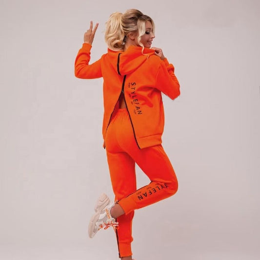 2 Piece Set Women Joggers Tracksuit