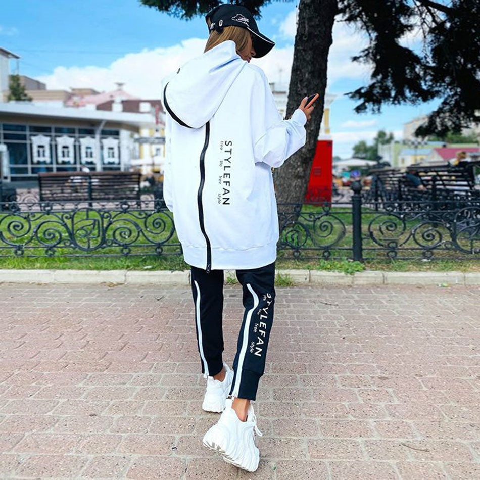 2 Piece Set Women Joggers Tracksuit