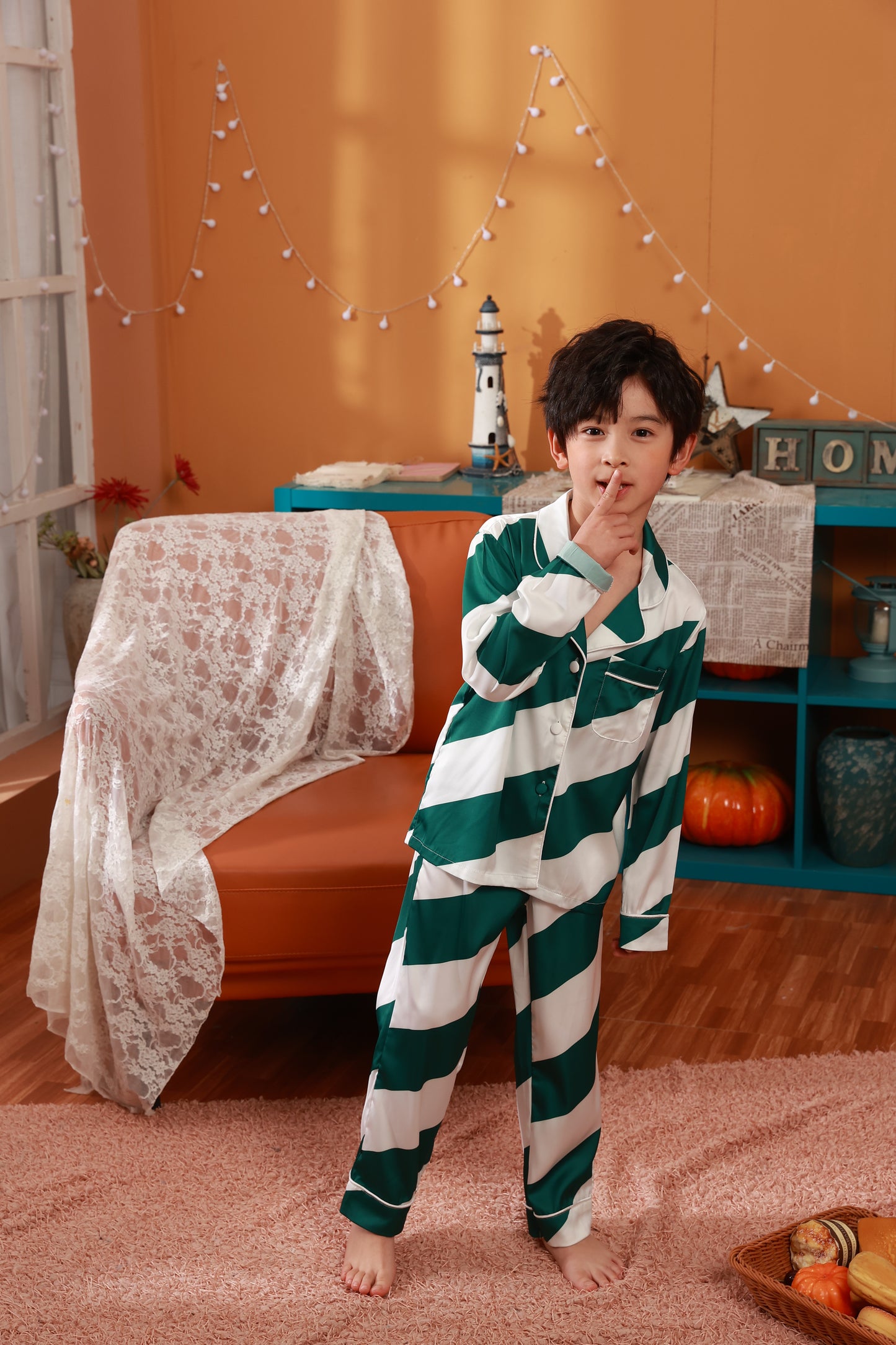 Luxury Christmas Pajamas Kids-Silk