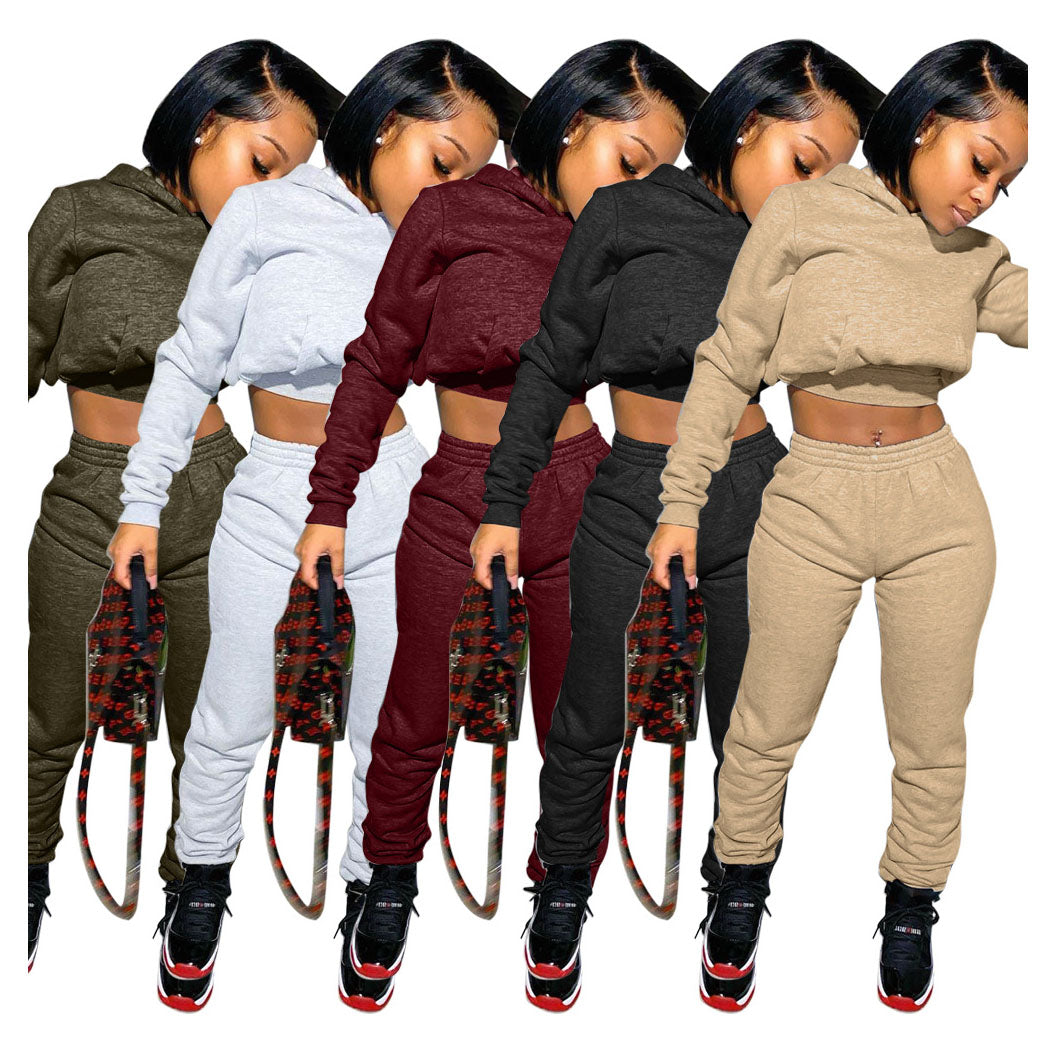 Sweat Suit Joggers Sweatpants and Hoodie Set- Fleece