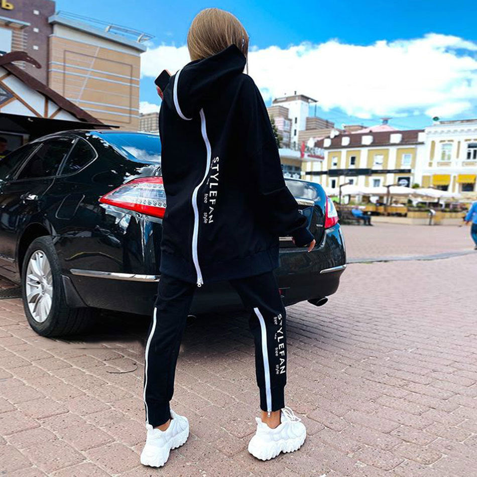 2 Piece Set Women Joggers Tracksuit